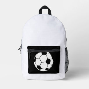Classic Vintage Soccer Ball Distressed Sports Illu Printed Backpack