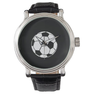 Classic Vintage Soccer Ball Distressed Sports Illu Watch