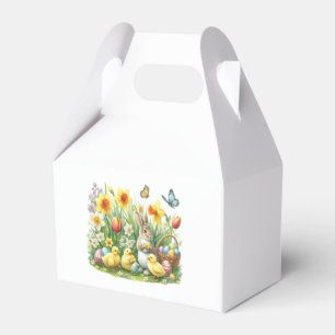 Classic/Vintage spring rabbit/chicken Favour Box