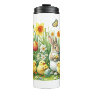 Classic/Vintage spring rabbit/chicken Thermal Tumbler