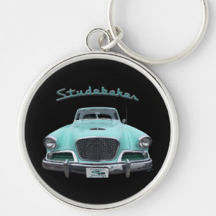 Classic Vintage Studebaker Silver Hawk 1959 Car Key Ring