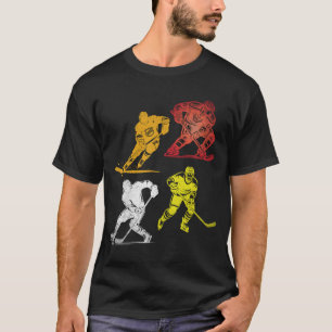 Classic Vintage Style Ice Hockey T-Shirt T-Shirt