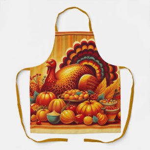 classic/vintage Thanksgiving Turkey Apron