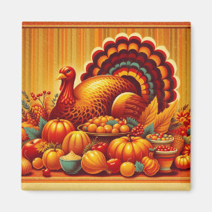 classic/vintage Thanksgiving Turkey Magnet