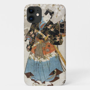 Classic vintage ukiyo-e samurai tattoo paint iPhone 11 case