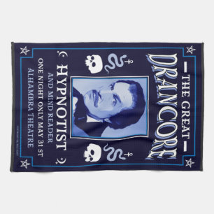 Classic vintage victorian Hypnotist    Tea Towel