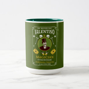 Classic vintage victorian magic Illusionist   Two-Tone Coffee Mug