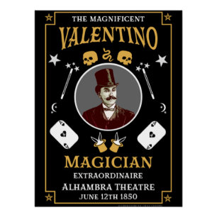 Classic vintage victorian magic posters