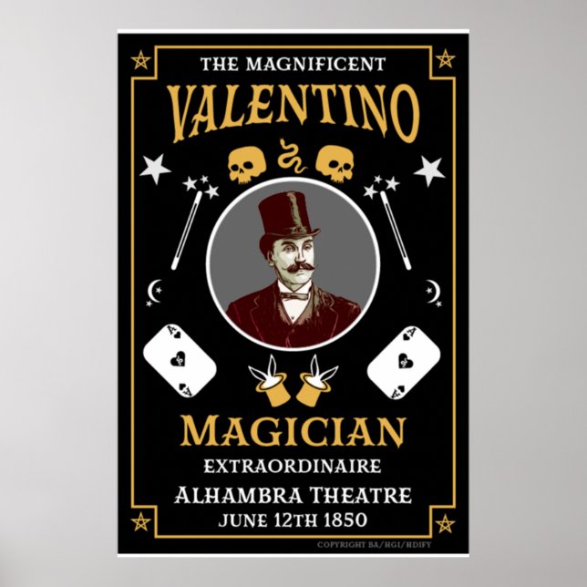 Classic vintage victorian magic posters (Front)