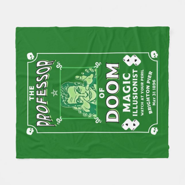 Classic vintage victorian Magic Show   Fleece Blanket (Front (Horizontal))