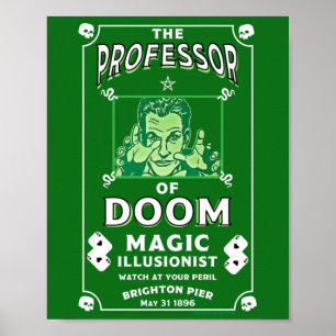 Classic vintage victorian Magic Show Poster