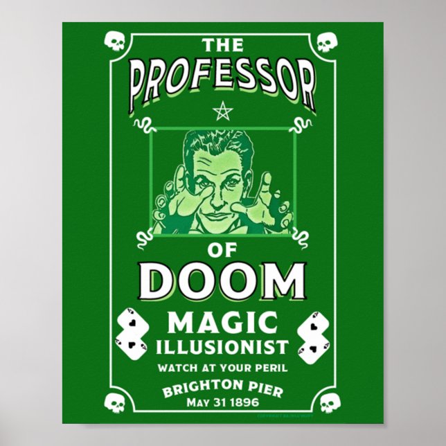 Classic vintage victorian Magic Show Poster (Front)