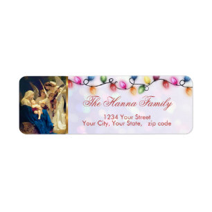 Classic Vintage Virgin Mary & Angels Holiday