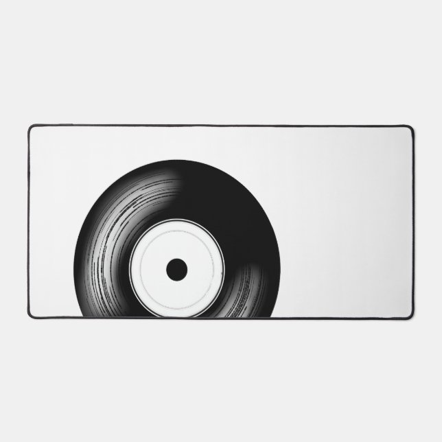 Classic Vinyl Disc Desk Mat (Front)