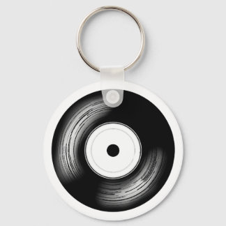 Classic Vinyl Disc Key Ring