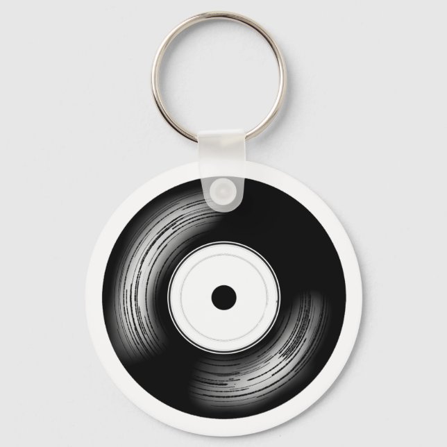 Classic Vinyl Disc Key Ring (Front)