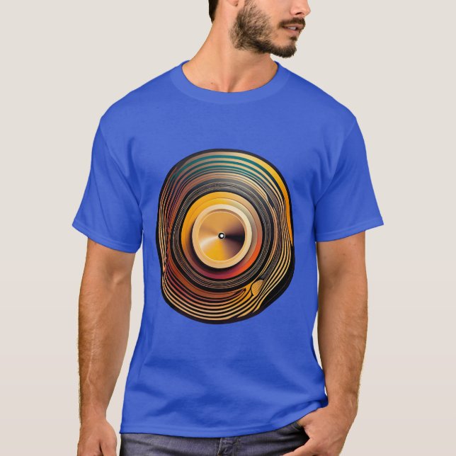 Classic Vinyl Record Collector Gift Music Lover vi T-Shirt (Front)