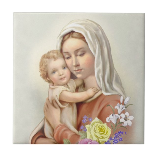 Classic Virgin Mary Tile (Front)