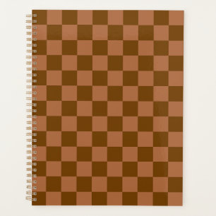 Classic visual magenta checkerboard  planner