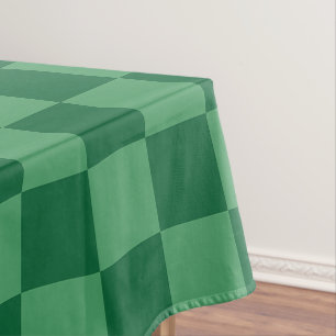 Classic visual magenta checkerboard tablecloth