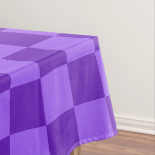 Classic visual magenta checkerboard tablecloth