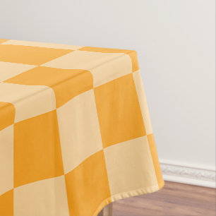 Classic visual magenta checkerboard tablecloth