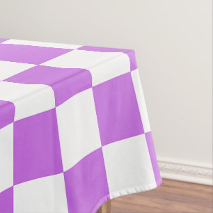Classic visual magenta chequerboard tablecloth
