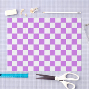 Classic visual magenta chequerboard tissue paper