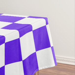 Classic visual violet chequerboard  tablecloth