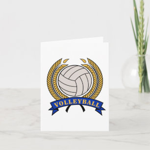 Classic Volleyball design notecards - blank