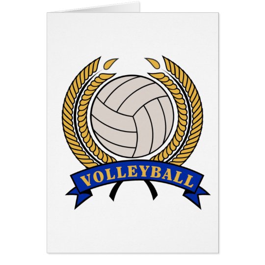 Classic Volleyball design notecards - blank Card