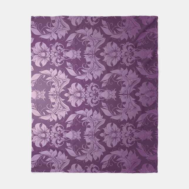 Classic Wallpaper: Seamless Vintage Design Fleece Blanket (Front)