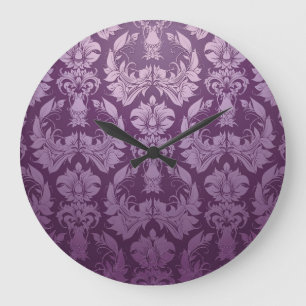 Classic Wallpaper: Seamless Vintage Design Large Clock