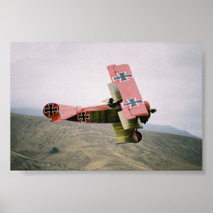 Classic Warbirds: Fokker Dr1 Tri-Plane Poster