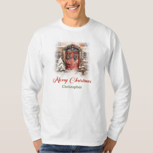 Classic warmish design with Christmas house  T-Shirt
