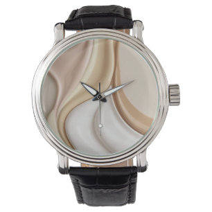 Classic watch in stylish abstract graphic