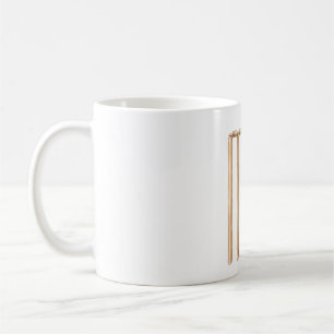 Classic Watercolor Cricket Bat and Ball Coffee Mug