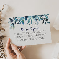 Classic Watercolor Floral Wedding Recipe Request