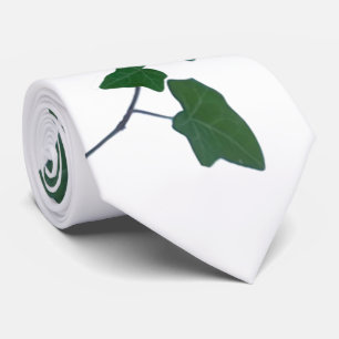 Classic watercolor Green English Ivy Tie