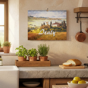 Classic Watercolor Impressions Of Italy Calendar