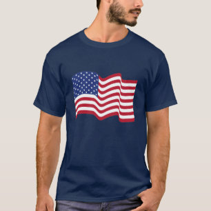 Classic Waving American Flag T-Shirt