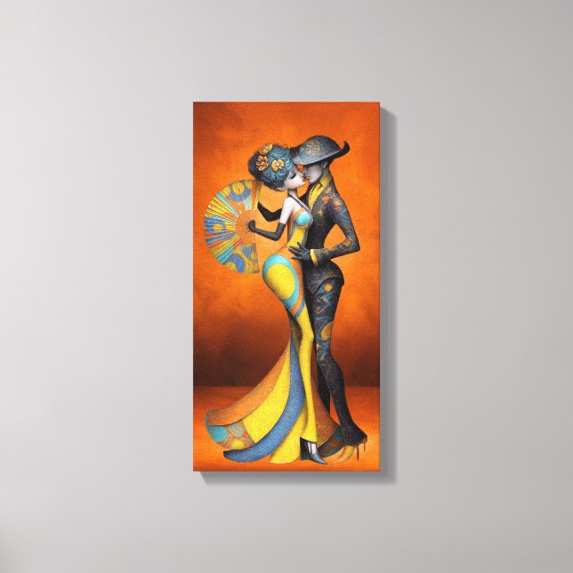 Classic Wedding Anniversary Plaque – Elegant Gift  Canvas Print (Front)