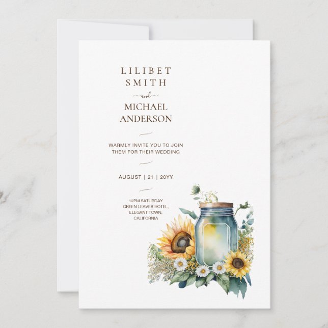 Classic Wedding Birthday Baby Shower Retirement Invitation (Front)