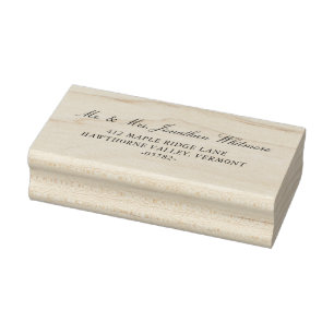 Classic Wedding Calligraphy Wedding Address Stamp