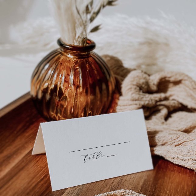 Classic Wedding Folded Place Card Escort J102 (Creator Uploaded)