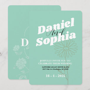 Classic wedding invitation