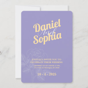 Classic wedding invitation