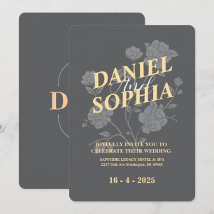Classic wedding invitation