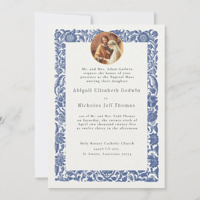 Classic Wedding Invitation (Front)