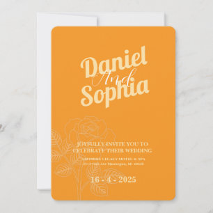 Classic wedding invitation